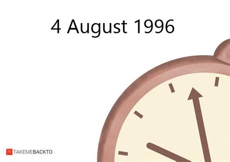 8/4/1996|What Happened on August 4, 1996